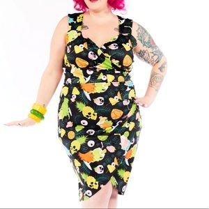 NWT SOURPUSS MONSTER LUAU TIKI DRESS